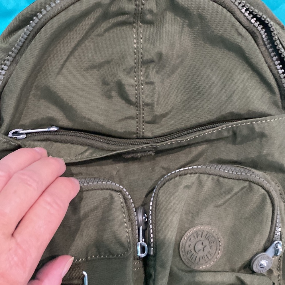 🆕Kipling Lovebug Small Backpack, Jaded Green Tonal🐒 - Picture 5 of 6